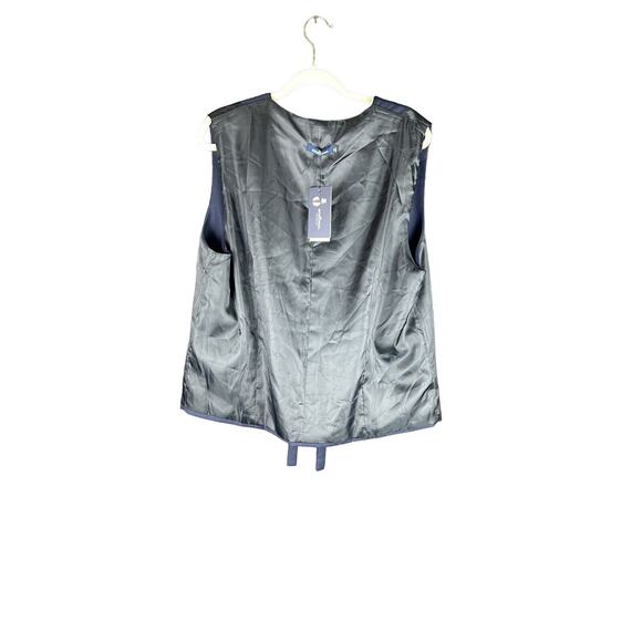 SuiSional Mens Blue 5 button down vest mens size XL - Picture 6 of 6